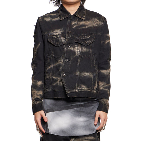 JULIUS 867BLM2-D Black / Breach Denim Jacket